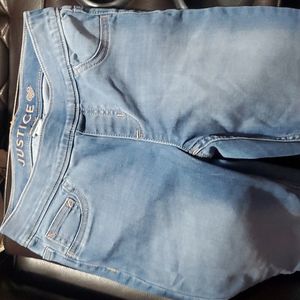 Girls justice slip on jeans